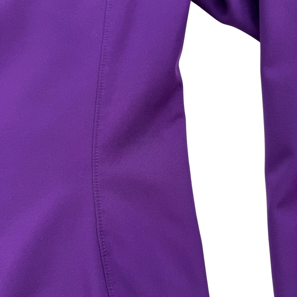 Mountain Hardwear Hooded Softshell Jacket Purple Fleece Lined Full Zip Outdoor